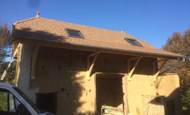Image de la maison après rénovation de la toiture